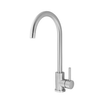 Bijou Prestige Single Lever Kitchen Sink Mixer Tap Stainless Steel