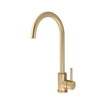 Bijou prestige pull out hose kitchen sink mixer gold  