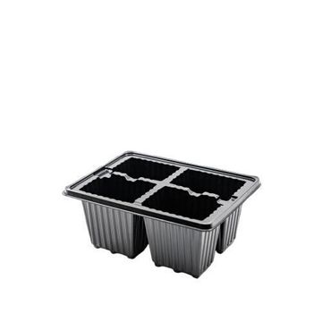 4 Cavities Seedling planting tray 
