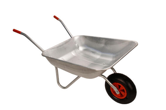Galvanized Steel Wheelbarrow 80L L130cmxW61cmxD62cm