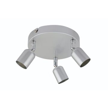 3lit plate gu10 3x50w iron silver basic