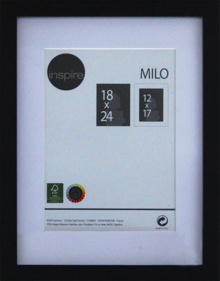 Inspire milo frame black 18x24cm