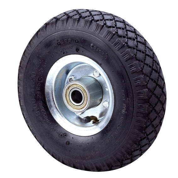 Inflatable wheel rubber 260mm metal  rim with bearing 150kg