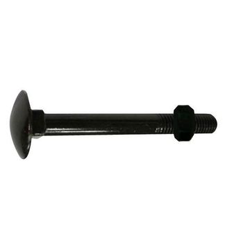 Carraige bolts and nuts black 7.0x60mm 20pc box standers