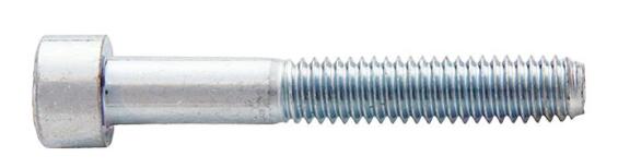 Socket screws hex zinc plated M6x30mm KG standers