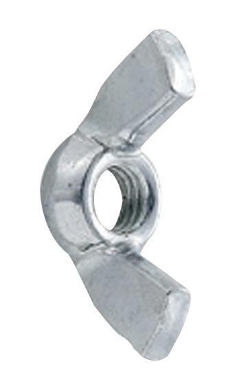 Wing nuts zinc plated 8mm 50pc box standers