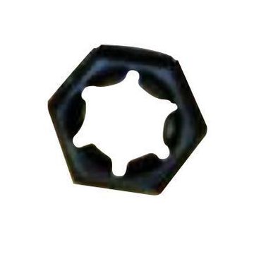Hexagon nuts one-way zinc plated 6mm 6pc standers