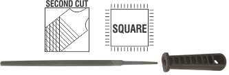 File AFILE square 2nd cut 150mm