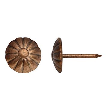 Upholstery nails bronze flowers 9mm 50pc standers
