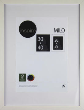 Inspire milo frame white 30x40cm