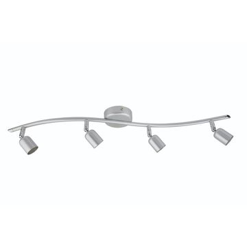 4lit s shape gu10 4x50w iron silver ba