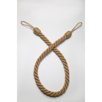 Jute rope tieback jute