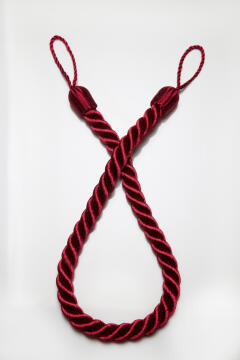 Curtain Tie Back Red Rope