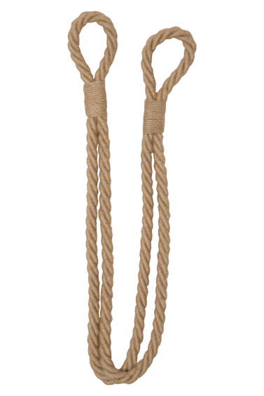 Jute rope tieback jute