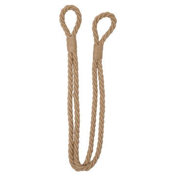 Jute rope tieback jute