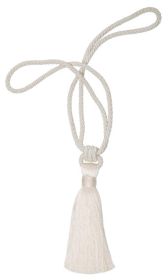 Curtain Tie Back Off White