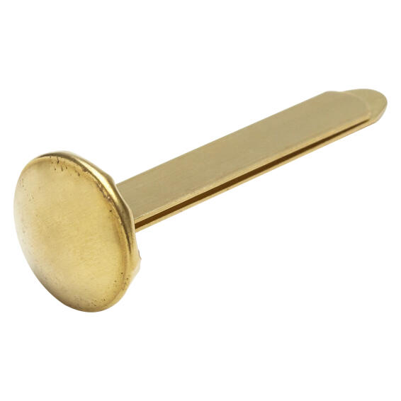 Brass-plated Small Cup hook (L)48mm, Pack of 6