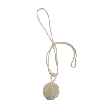 Curtain Tie Back Cotton Pom-pom Off White