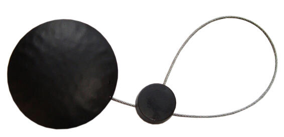 Curtain Tie Back Magnetic Black Disc