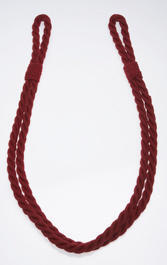 Jute rope tieback red
