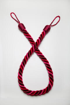 Curtain Tie Back Red & Fuchsia Rope