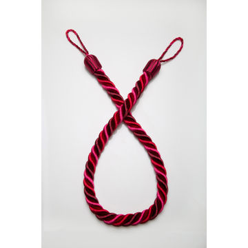 Curtain Tie Back Red & Fuchsia Rope