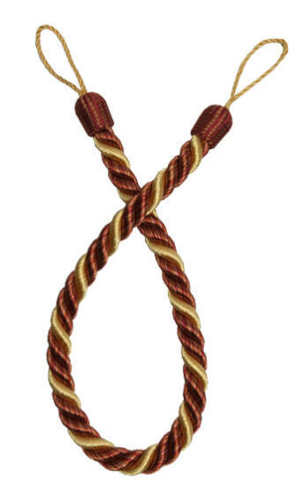 Rope tieback straw/red/copper
