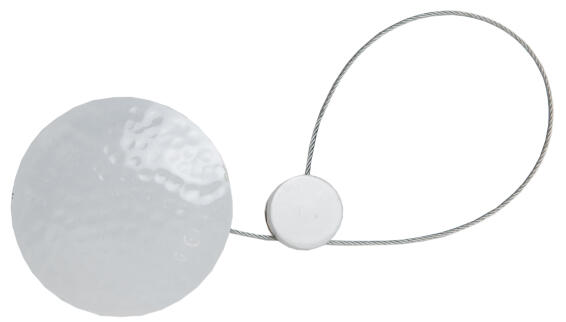 Curtain Tie Back Magnetic White Disc