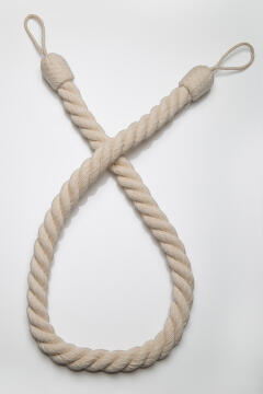 Curtain Tie Back Off White Jute Rope
