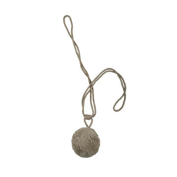 Curtain Tie Back Cotton Pom-pom Linen