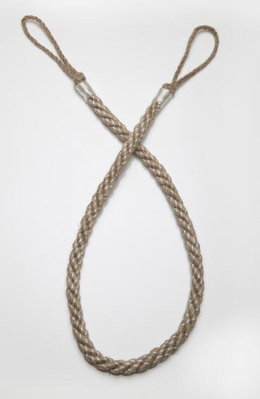 Rope tieback linen off white