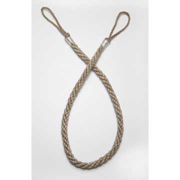 Rope tieback linen off white