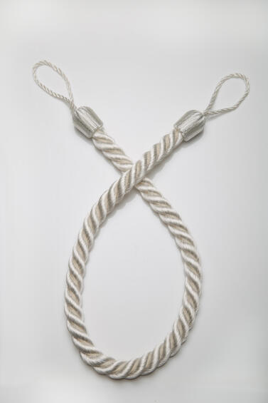 Rope tieback off white