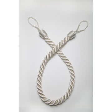 Rope tieback off white