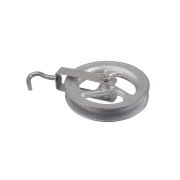Rope/cord pulley cast iron 160mm for 25mm rope/cord standers