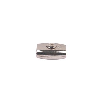 Rope clamp plated zamak for 4mm cord 2pc standers