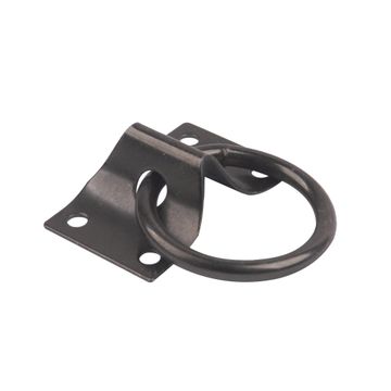 Ring tie down with mounting bracket zinc plated 7x50mm standers
