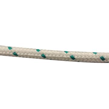 Braided polypropylene rope white & green 14.0mmx40m coil standers