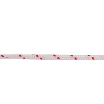 Rope Braided 8mm By the meter White Red STANDERS