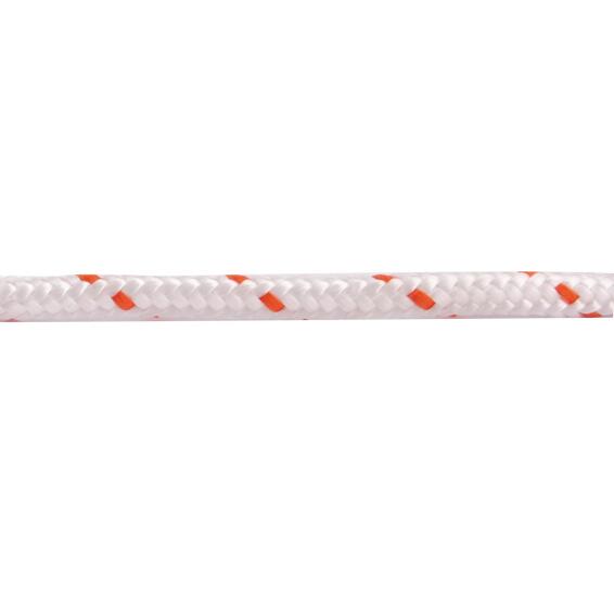 Rope Braided 12mm By the meter White Red STANDERS