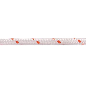 Rope Braided 12mm By the meter White Red STANDERS