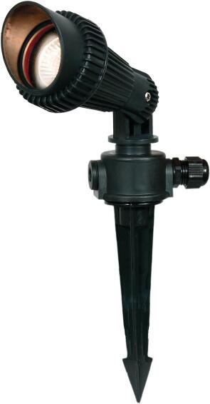 Brightstar 35W Garden Spike with  Shield Black