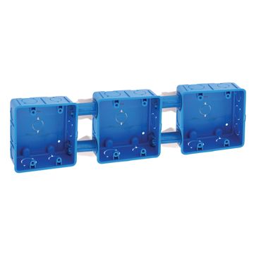 Wall box 4x4 3 gangs