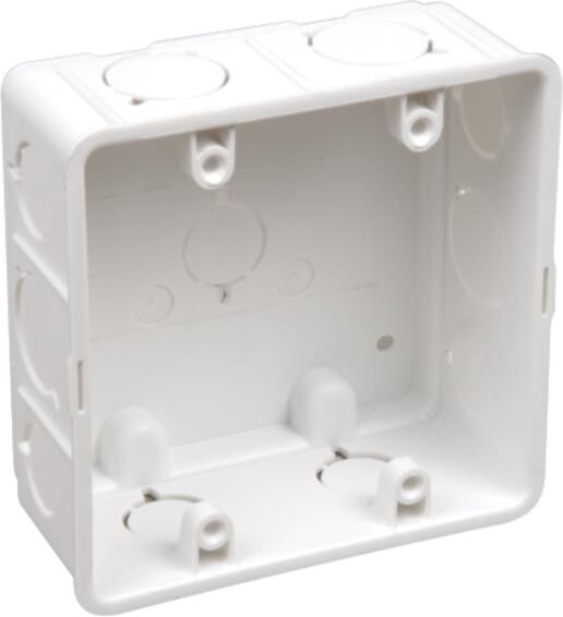 Wall box LESCO plastic 4x4 white