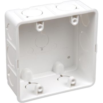 Wall box LESCO plastic 4x4 white