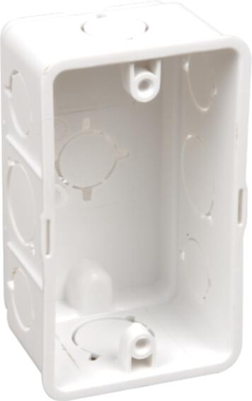 Wall box LESCO plastic 2x4 white