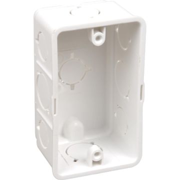 Wall box LESCO plastic 2x4 white