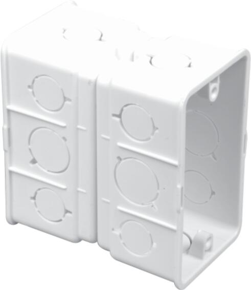 Wall box back to back 2x4