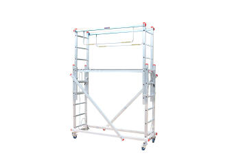 Aluminium stage ladder scaffolding