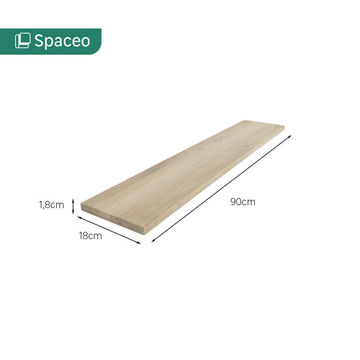 SPACEO SHELF OAK 18MM 90X18CM
